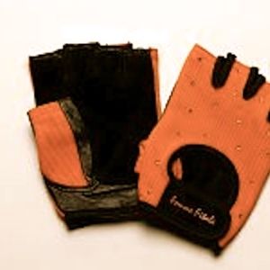 Femme Fitale Orange Fitness Workout Gloves NEW